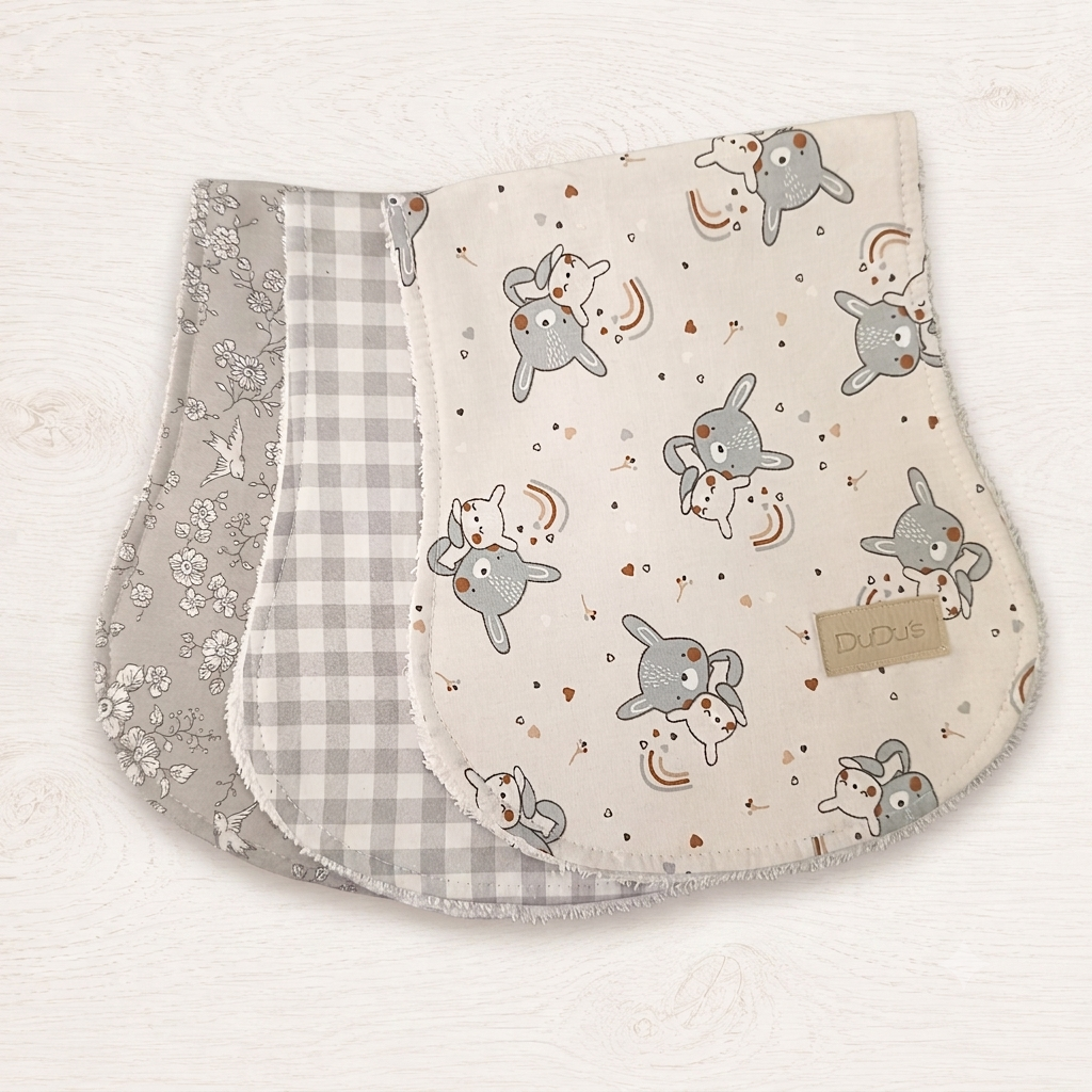 Pack de 3 Toallas SalvaBaBas SIN NOMBRE Reversible BimBa Rizo /Algodón