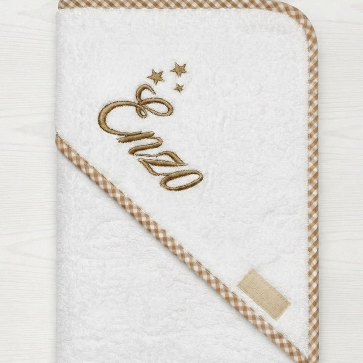 Capas de Baño Bies Vichy  Con Nombre Bordado