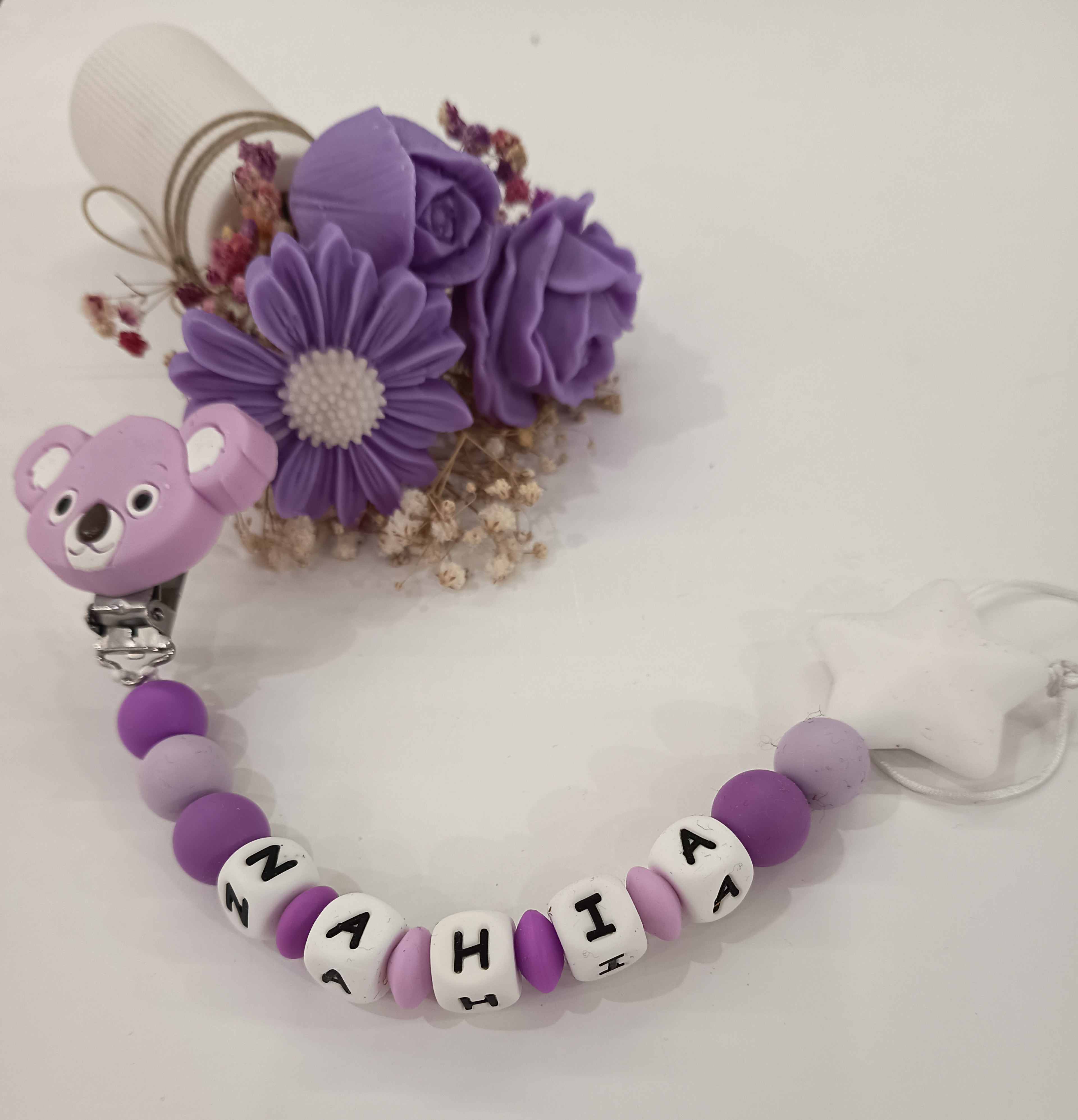 Chupetero  de Silicona Personalizado