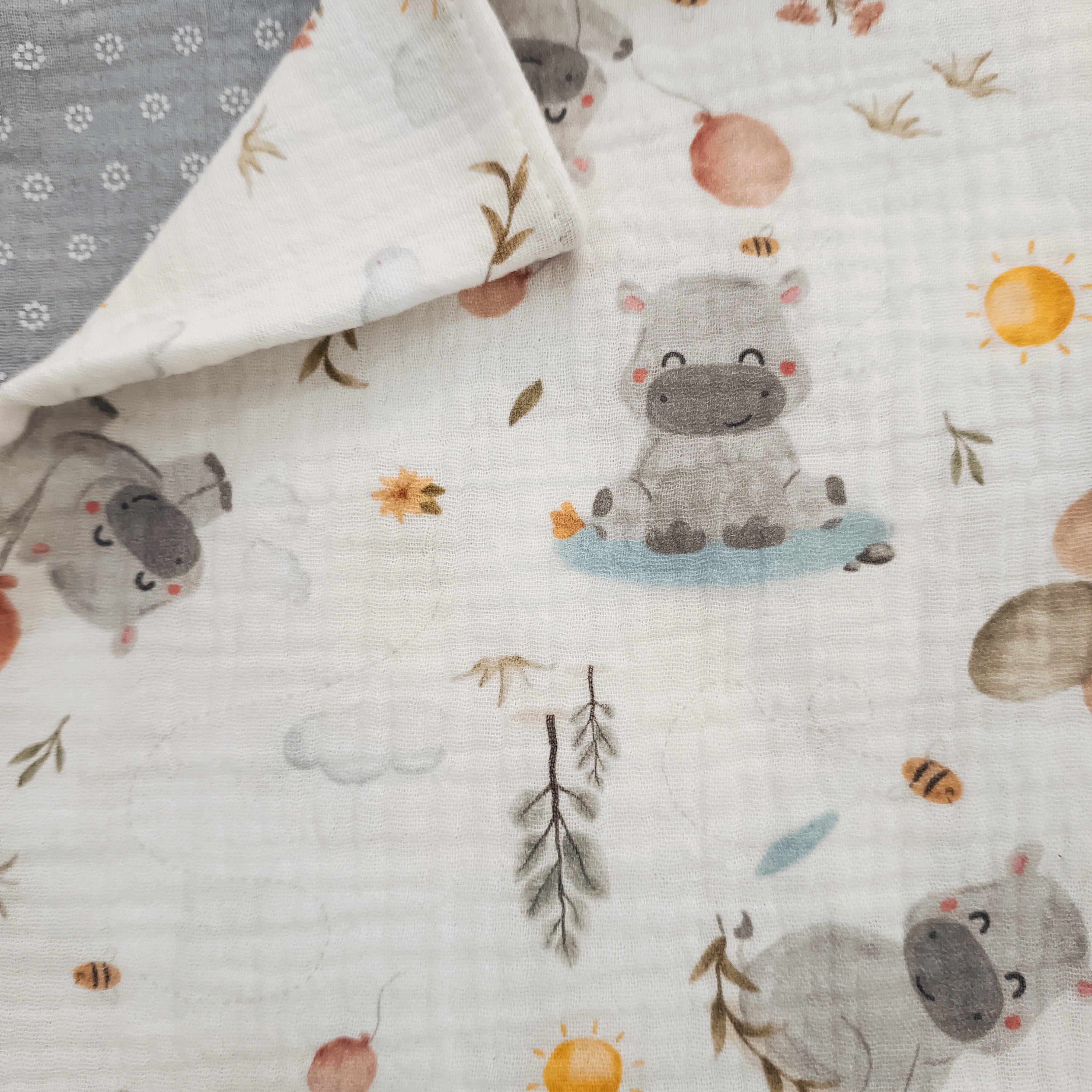 Pack de 3 Muselinas Secababas Hippo SIN PERSONALIZAR