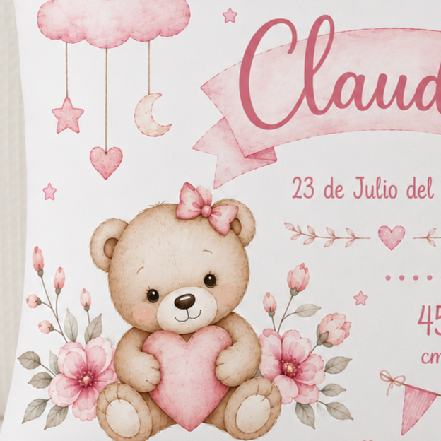 Cojín Natalicio Princesa