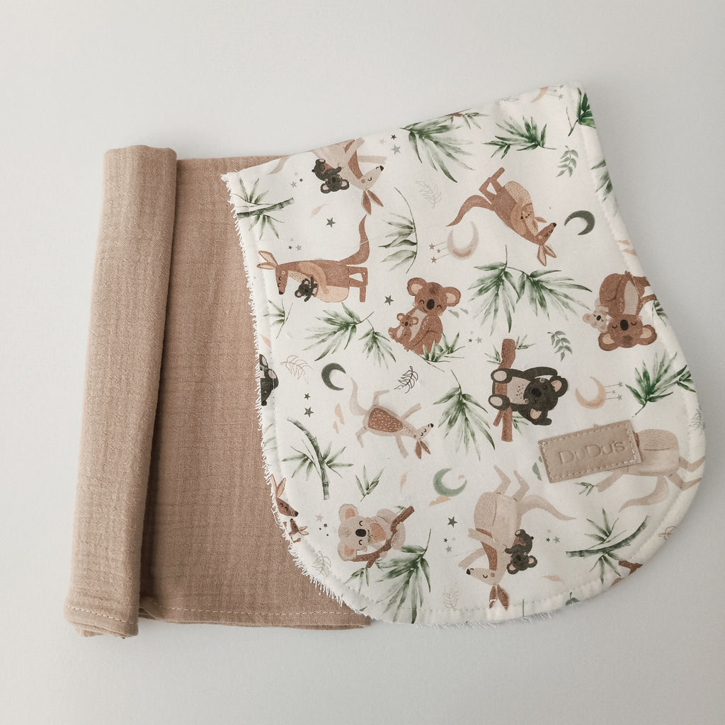 Pack de Muselina y Salvababas Australia Personalizable