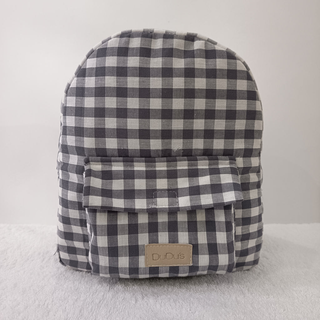 Mochila Scout Basic Vichy Antracita Personalizable