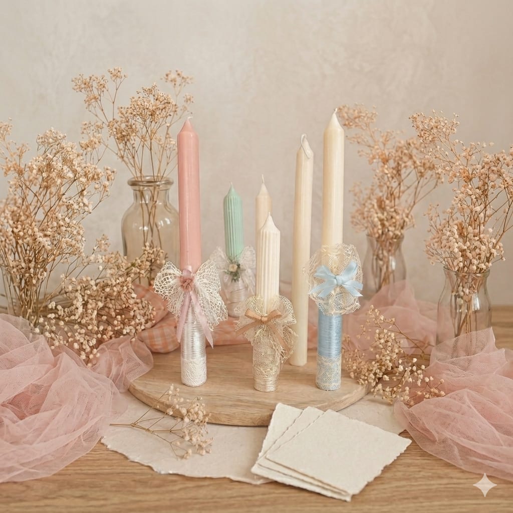 Vela Artesanal Personalizada · Bautizo & Comunión