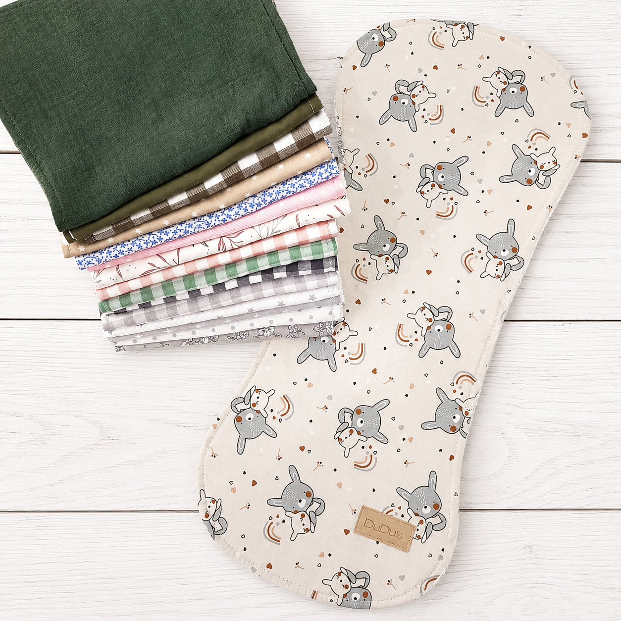 Pack de 3 Toallas SalvaBaBas SIN NOMBRE Reversible BimBa Rizo /Algodón (Copia)