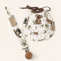 Set de Babero + Chupetero Australia Personalizable