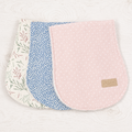 Set de 3 Salvababas SIN PERSONALIZAR Reversible BimBa Rizo /Algodón