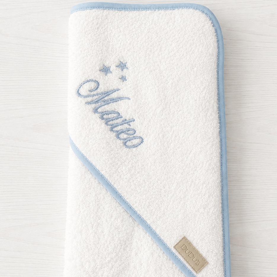 Capas de Baño Bies Liso  Con Nombre Bordado