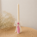 Vela Artesanal Personalizada Bautizo & Comunión Fresa