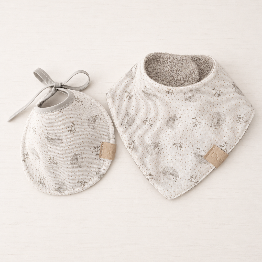 Set de Babero y Badana Riccio Personalizable